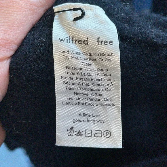 Wilfred Free Cipriana neutral colorblock alpaca wool blend sweater dress - Picture 4 of 14